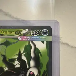 Mega Darkrai EX Ultra Rare 101/084 Pitch Black Card in hand !! Pokemon English - Image 3