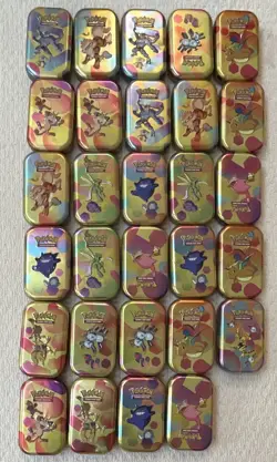 Pokemon TCG 151 Mini Tin Lot of 29 with Coins and Card *No Packs - Image 1