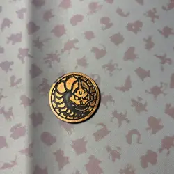RARE Vintage Pokemon Pokemon card game Onix Bronze Plastic Coin Japanese - Image 3