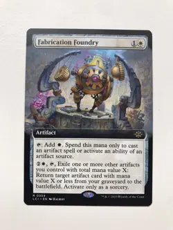 Fabrication Foundry Extended Borderless MTG Magic the Gathering Card NM Mint LCI - Image 1