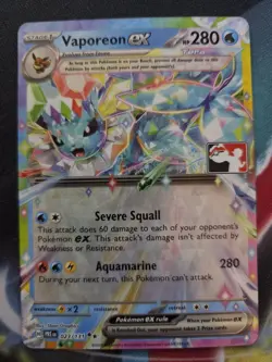 Vaporeon ex 023/131 Prize Pack Series Cards Holo - Image 1