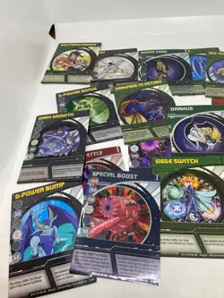 24 x Bakugan Series 1 - Ability Card s- G-Power Boost etc - Image 3