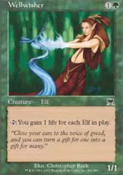 1x Wellwisher Moderate Play MTG Magic - Kid Icarus - - Image 1