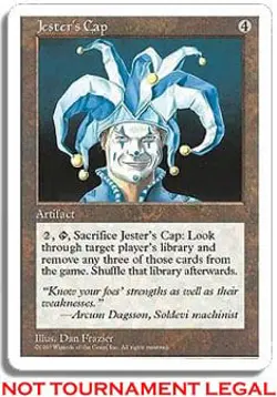 Jester's Cap (Oversized 6X9) Promo HEAVILY PLD Artifact Special CARD ABUGames - Image 1