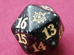 Magic The Gathering LOST CAVERNS OF IXALAN YELLOW D20 SPINDOWN DICE DIE MTG - Image 1