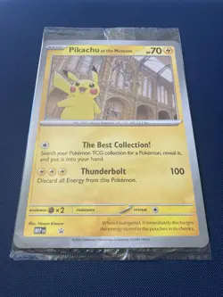 Pokemon TCG Pikachu At The Museum Oversized Jumbo Promo Card Sealed New MEP - Image 1