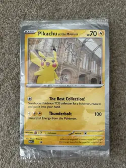Pokemon TCG Pikachu At The Museum Oversized Jumbo Promo Card Sealed New MEP - Image 1
