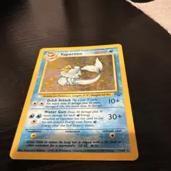 Wizards of the Coast Jungle Vaporeon 12/64 Holo Rare EN 1999 80 HP - Image 3