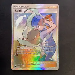 FULL ART Kahili ULTRA RARE 210/214 Pokemon Trainer Sun & Moon Lost Thunder - LP - Image 1