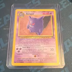 Pokemon TCG Gengar 5/62 Fossil 1st Edition non holo 1999 English - Image 1