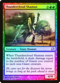 Thundercloud Shaman FOIL Modern Masters PLD Red Uncommon MAGIC CARD ABUGames - Image 1