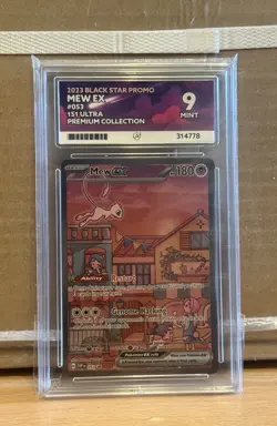 Mew EX 053 Black Star Promo 151 - ACE 9 Graded Card - Pokemon TCG - Image 1