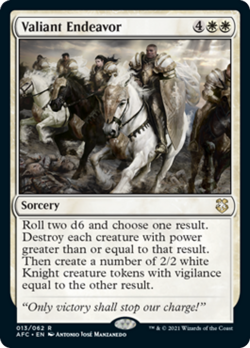 Valiant Endeavor Adventures in the Forgotten Realms Commander MINT CARD ABUGames - Image 1