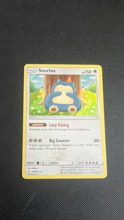 Pokemon TCG Snorlax 158/214 Unbroken Bonds Holo Rare Card NM - Image 1