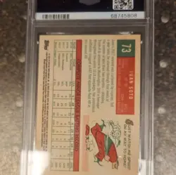 Topps 2018 Archives 1959 Design Juan Soto #73 Washington Nationals RC PSA 10 - Image 2