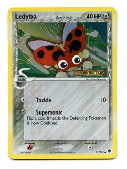 Pokemon Card Ledyba Dragon Frontiers Reverse Holo Stamped 53/101 LP - Image 1