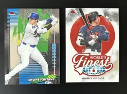 2026 Topps Finest Baseball - Lot Of 2 Shohei Ohtani Worlds Finest Japan + Common - Image 1