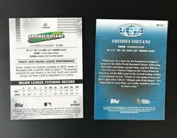 2026 Topps Finest Baseball - Lot Of 2 Shohei Ohtani Worlds Finest Japan + Common - Image 2