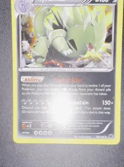 Pokemon TCG Tyranitar Holo Promo Card 56/124 Cosmos HOLO BLEED ERROR NM+ Rare - Image 2