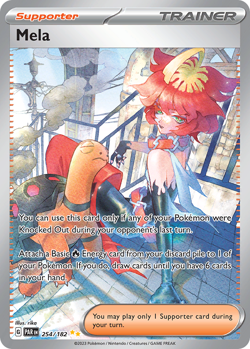 Pokemon Mela 254/182 Paradox Rift Special Illustration Rare Holo EN M/NM - Image 1