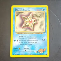 Wizards Pokemon TCG Misty's Staryu 90/132 Gym Heroes Unlimited Regular 50HP - Image 1