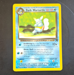 Wizards Pokemon TCG Dark Wartortle 46/82 Team Rocket Unlimited 60HP - Image 1