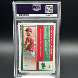 2025 Donruss Optic Jazz #146 Chase Burns PSA 10 POP 1 SSP - Image 2