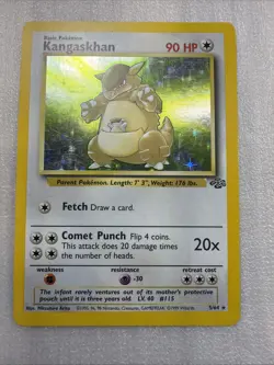 Pokemon TCG Kangaskhan Jungle 1999 Non-Holo Card 21/64- LP - Image 1