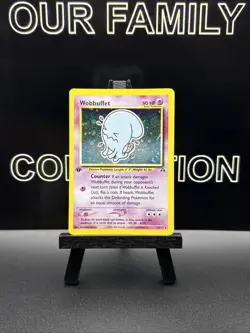 Pokemon Card Wobuffet 16/75 Neo Discovery Holo Rare 1st Edition TCG WOTC LP - Image 1
