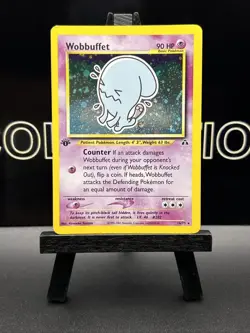 Pokemon Card Wobuffet 16/75 Neo Discovery Holo Rare 1st Edition TCG WOTC LP - Image 2