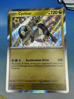 Cyclizar 195/091 Shiny Secret Rare Paldean Fates Pokemon Card - Image 1