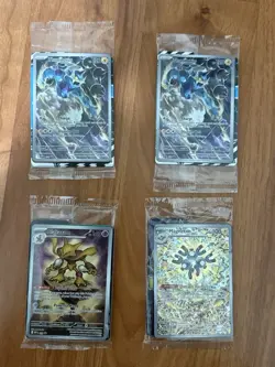 4 ETB Promo Cards MINT*(Black Bolt, Mega Evolutions, Surging Sparks) - Image 1