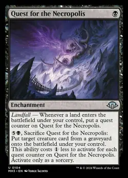 4x Quest for the Necropolis - Foil MTG - Modern Horizons 3 - NM-Mint - Image 1