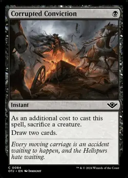x4 Corrupted Conviction C MTG Outlaws of Thunder Junction M/NM, English - Image 1