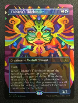MTG The Lost Caverns of Ixalan #335 Tishana's Tidebinder (Borderless) FOIL NM - Image 1