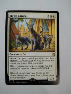 Regal Caracal 579 R Foundations Magic: The Gathering Near Mint - Image 1