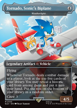Tornado, Sonic's Biplane | Weatherlight (Secret Lair) PROMO NM CARD ABUGames - Image 1