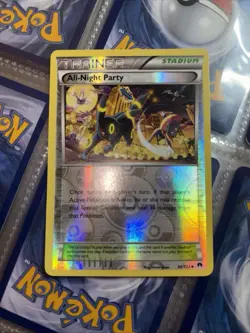 All-Night Party 96/122 XY Reverse Holo English Trainer Stadium - Image 1