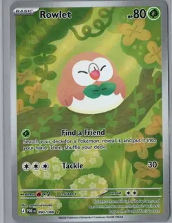 Rowlet 090/088 Holo Illustration Rare Perfect Order Pokemon Near Mint - Image 1