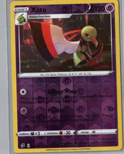 Xatu 077/192 Uncommon Rebel Clash Pokemon Reverse Holo Near Mint - Image 1