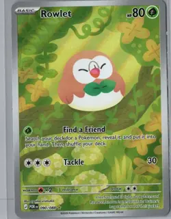 Rowlet 090/088 Holo Illustration Rare Perfect Order Pokemon Near Mint - Image 1