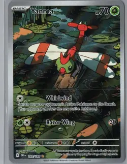 Yanma 183/182 Illustration Rare Destined Rivals Pokemon Holo Near Mint - Image 1