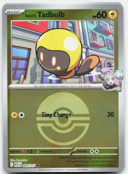 Iono's Tadbulb (Poke Ball) 069/217 Ascended Heroes Pokemon Reverse Holo NM - Image 1