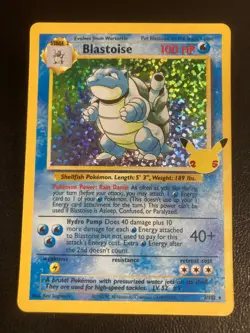 Blastoise 2/102 Celebrations: Classic Collection Pokemon Holo NM - Image 1
