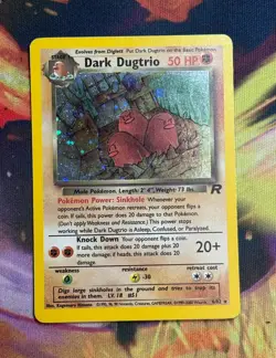 The Pokemon Company Dark Dugtrio 6/82 Team Rocket Holo Rare 50 HP ENG - Image 1