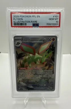 Pokemon Flygon 101/094 Me02: Phantasmal Flames Holo PSA 10 - Image 1