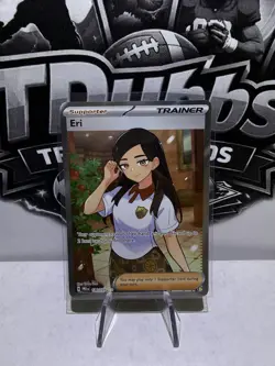 Pokemon TCG Eri Prismatic Evolutions Full Art Trainer NM - Image 1