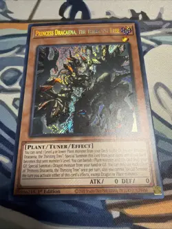 Yugioh Princess Dracaena, the Thirsting Tree Secret Rare BLZD-EN027 Near Mint - Image 1