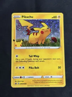 Pokemon TCG Pikachu SWSH039 Sword and Shield General Mills Promo Card - Image 1