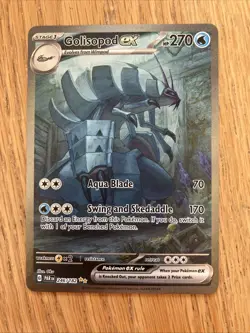 Pokemon TCG Golisopod EX Paradox Rift Holo Card 246/182 Special Illustration - Image 1